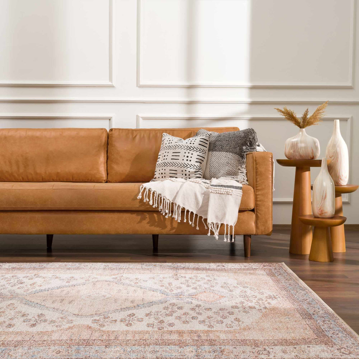 Analu Non-Slip Washable Rug.