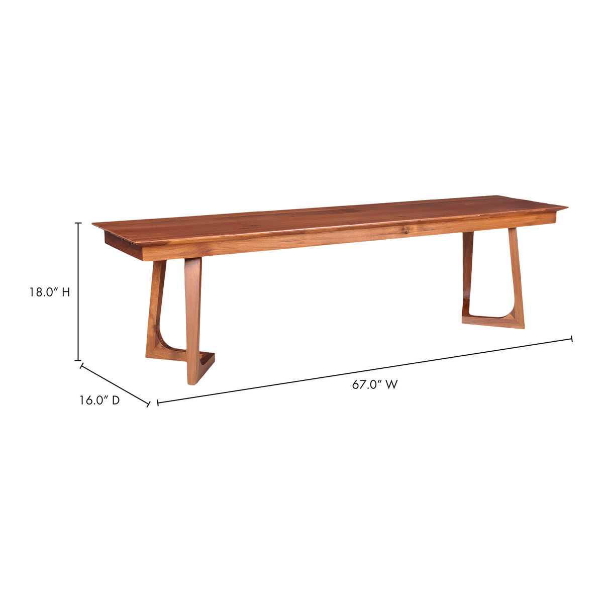 Godenza Bench Brown view 4