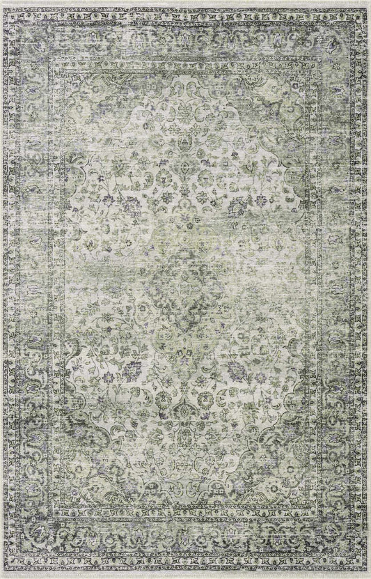 Green Holi-4604 Washable Area Rug