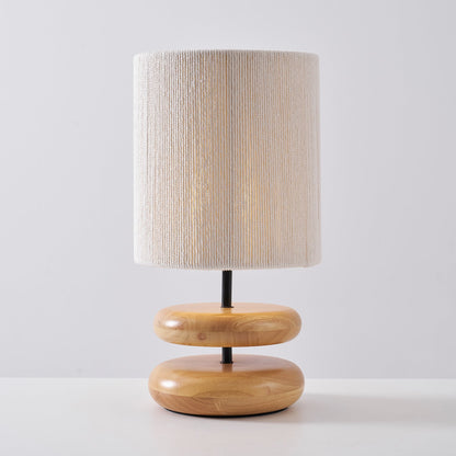Cairn Stacked Wood Table Lamp