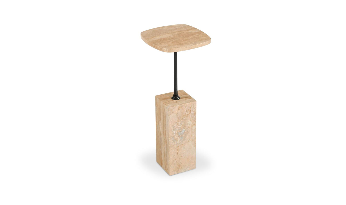 Caro Side Table Travertine.
