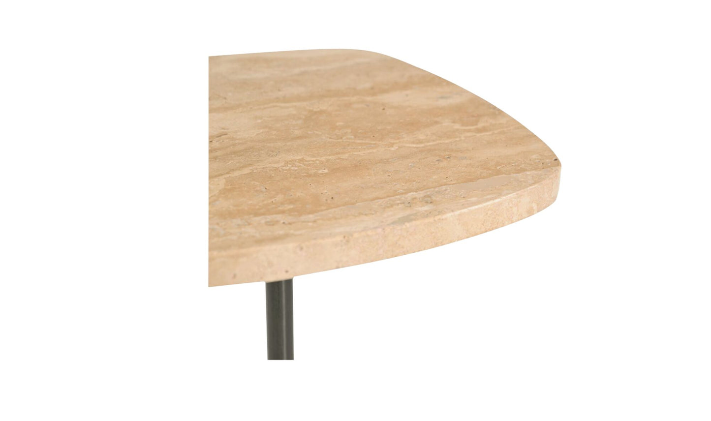 Caro Side Table Travertine.
