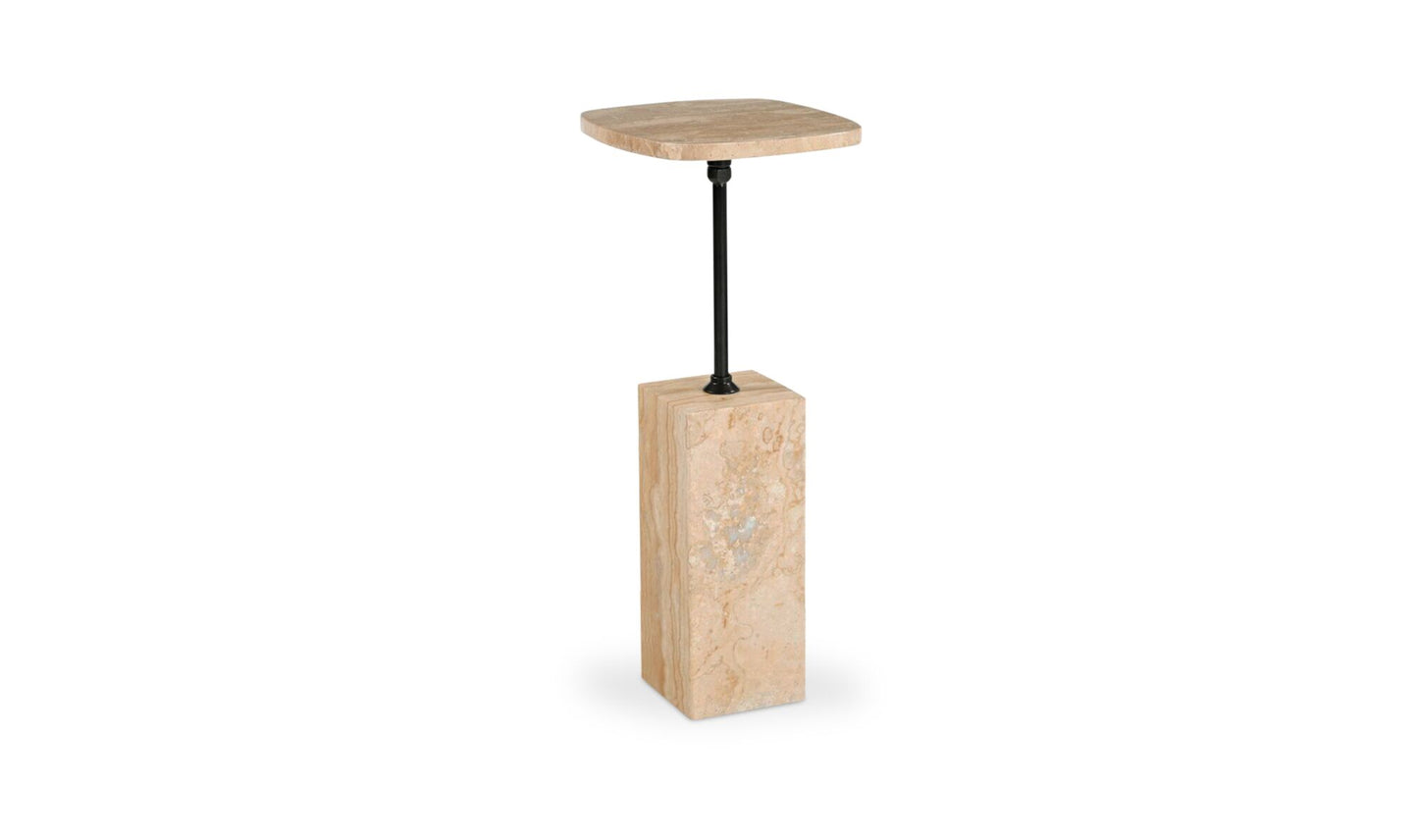 Caro Side Table Travertine.