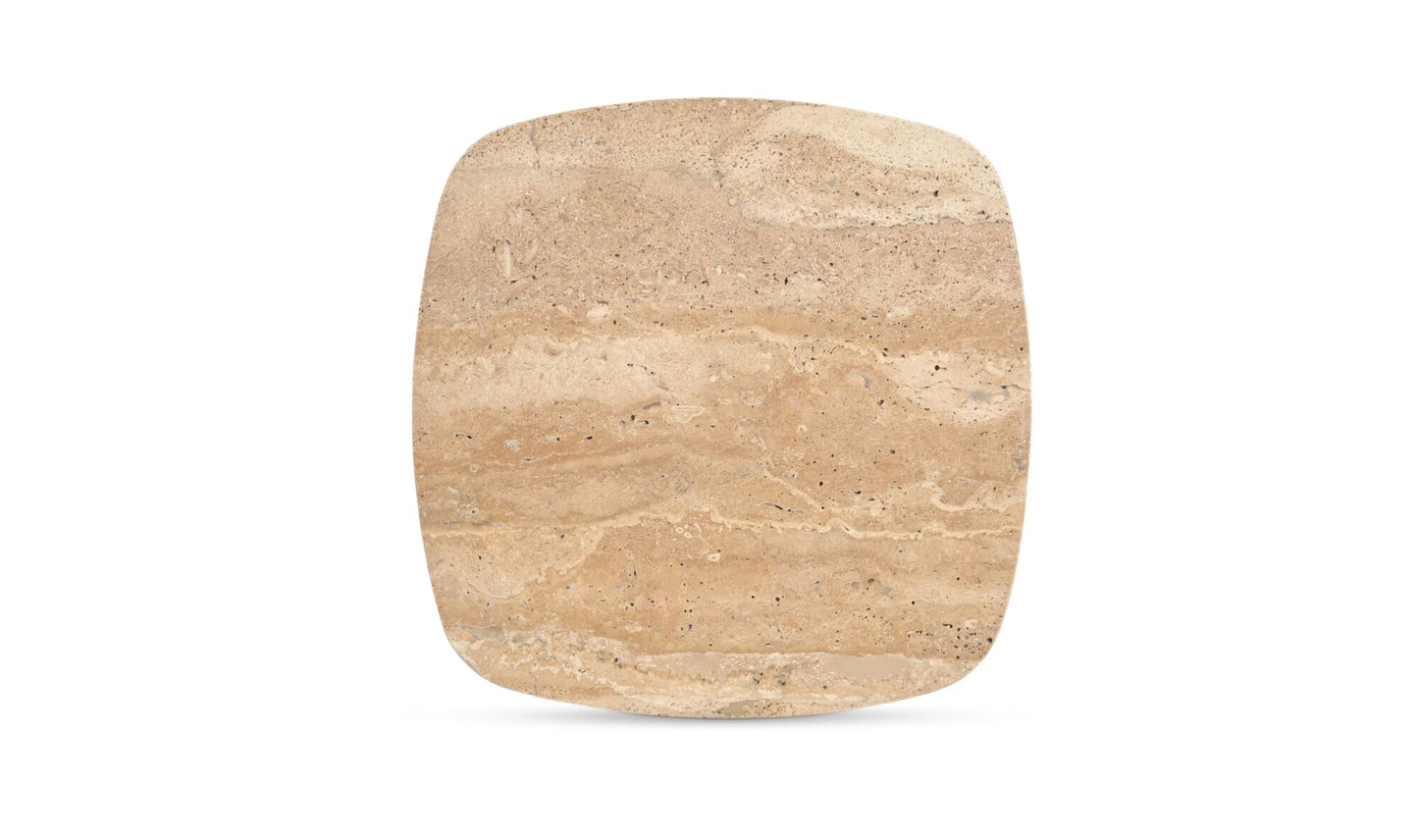 Caro Side Table Travertine.