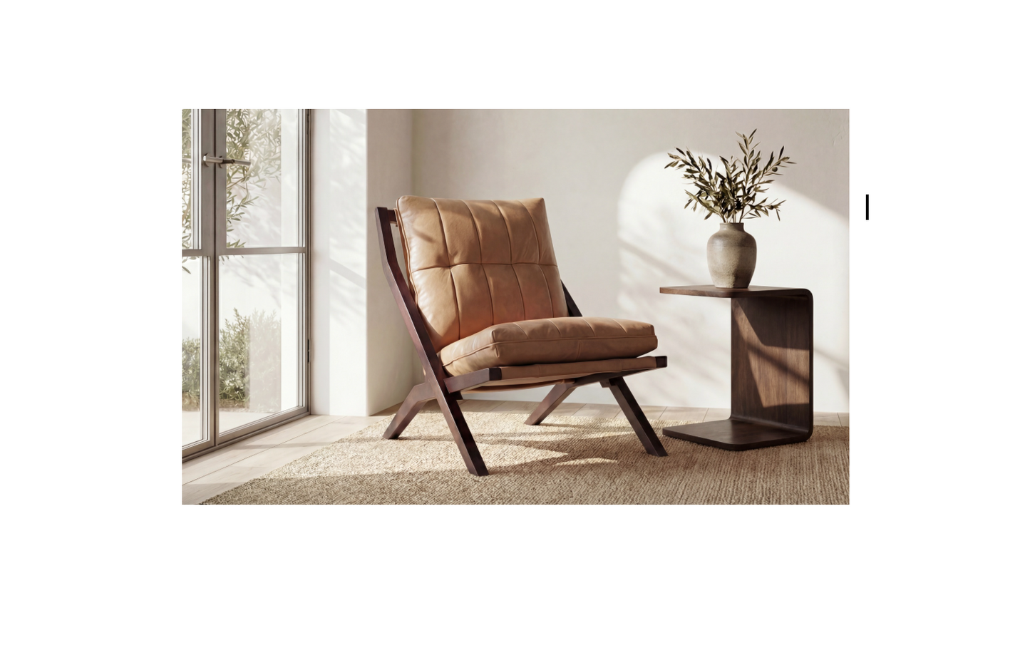 Carrie Side Table Dark Brown