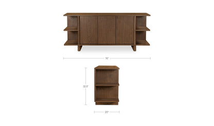 Casey Sideboard Dark Brown.