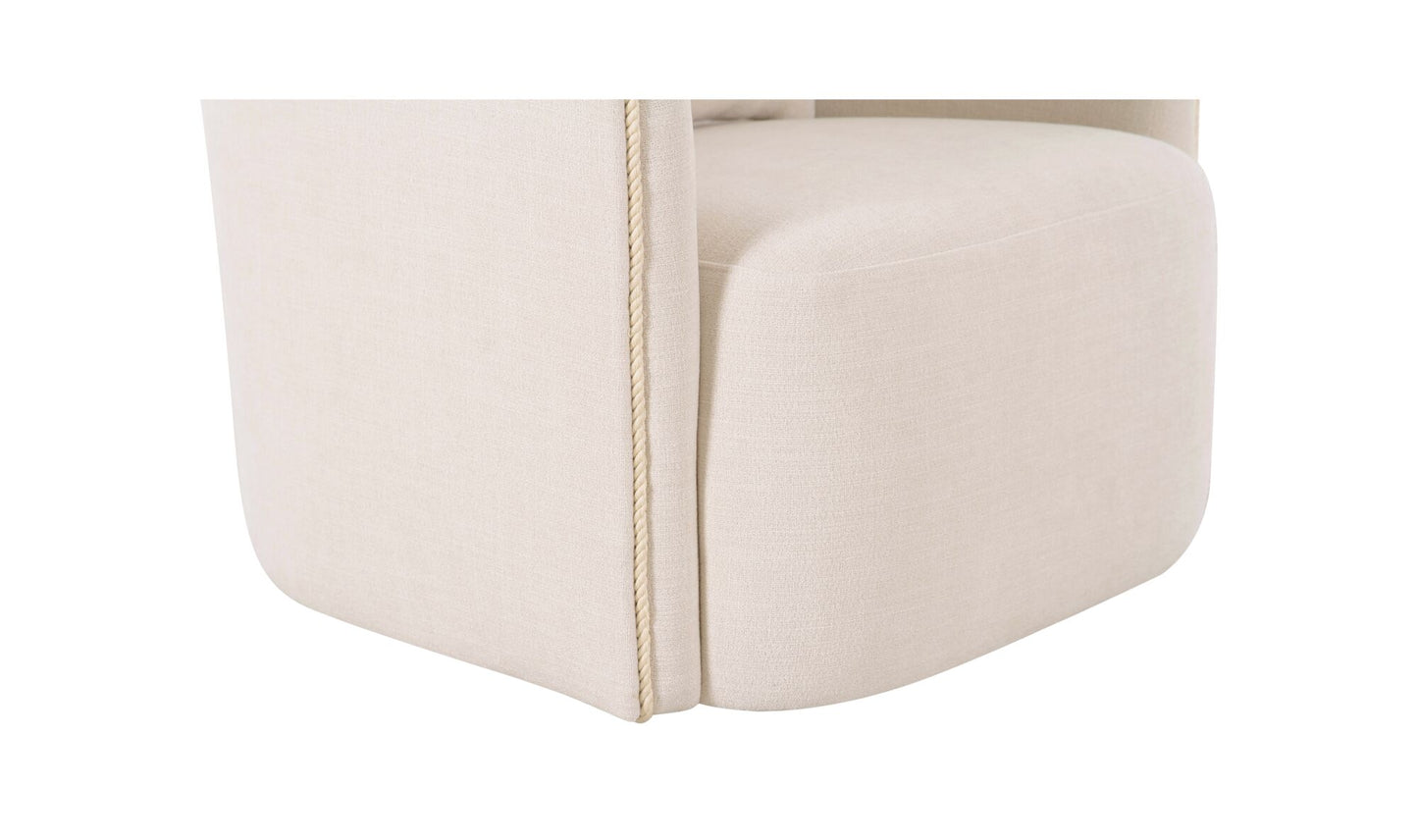 Cecil Accent Chair Warm White