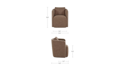 Cecil Dining Chair Dark Brown