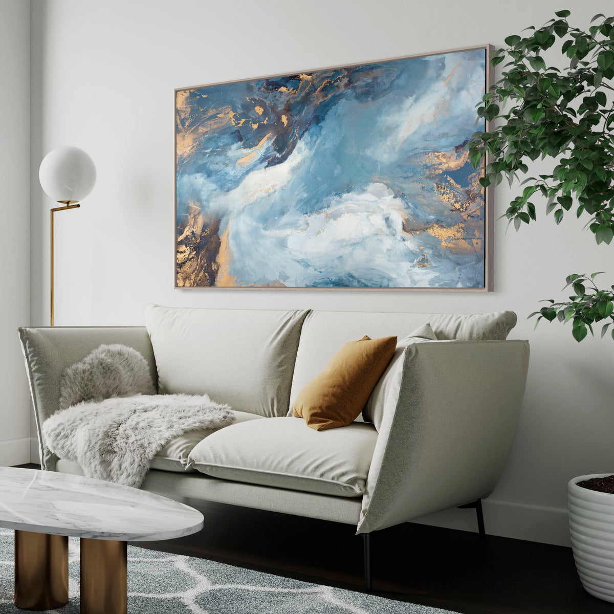 Celestial Sapphire - Canvas Print.