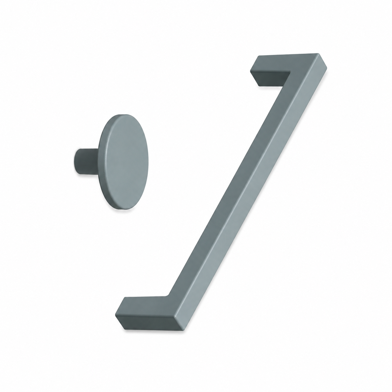 Dusk Blue "Plato" Cabinet Knob and Drawer Pull.