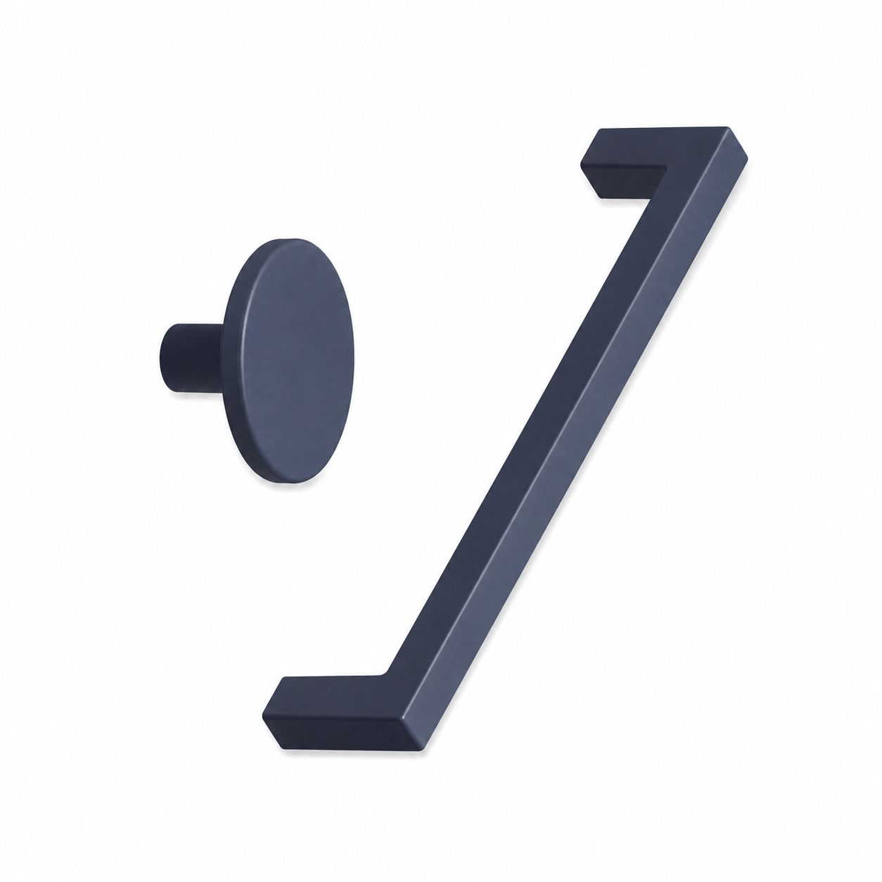 Navy Blue "Plato" Cabinet Knob and Drawer Pull.
