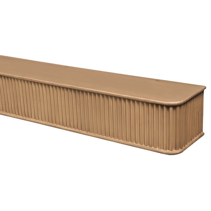 Fluted Fireplace Mantel Shelf – Real Wood.