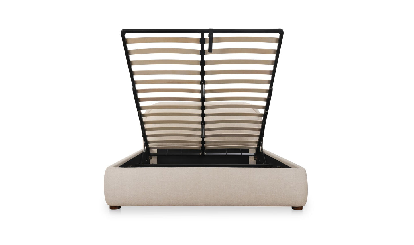 Colin King Storage Bed Light Brown.