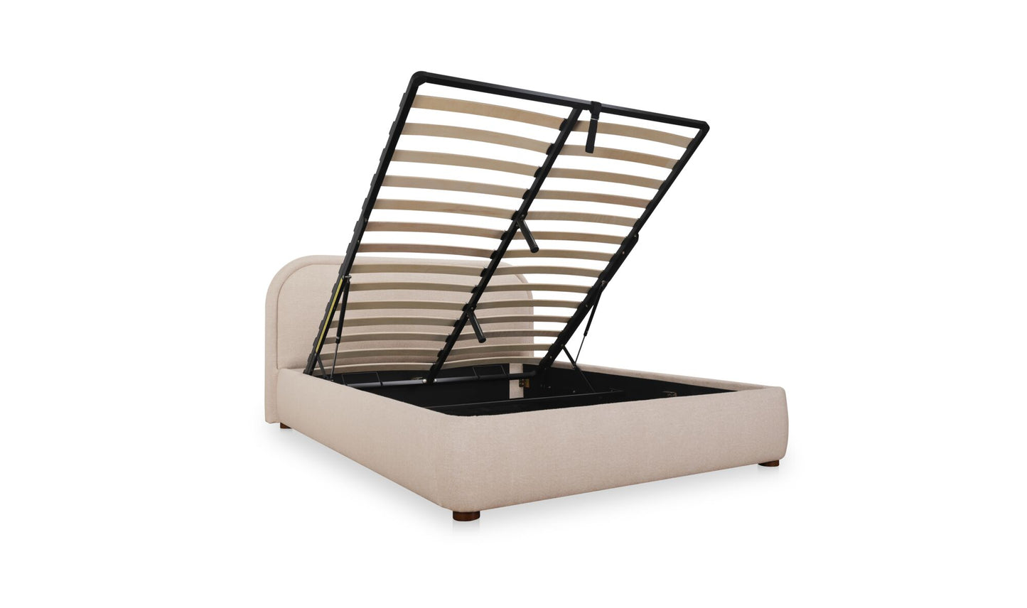 Colin Queen Storage Bed Light Brown.