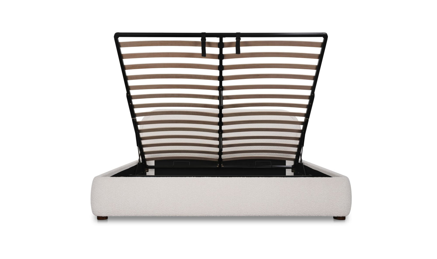 Colin Queen Storage Bed Oatmeal.