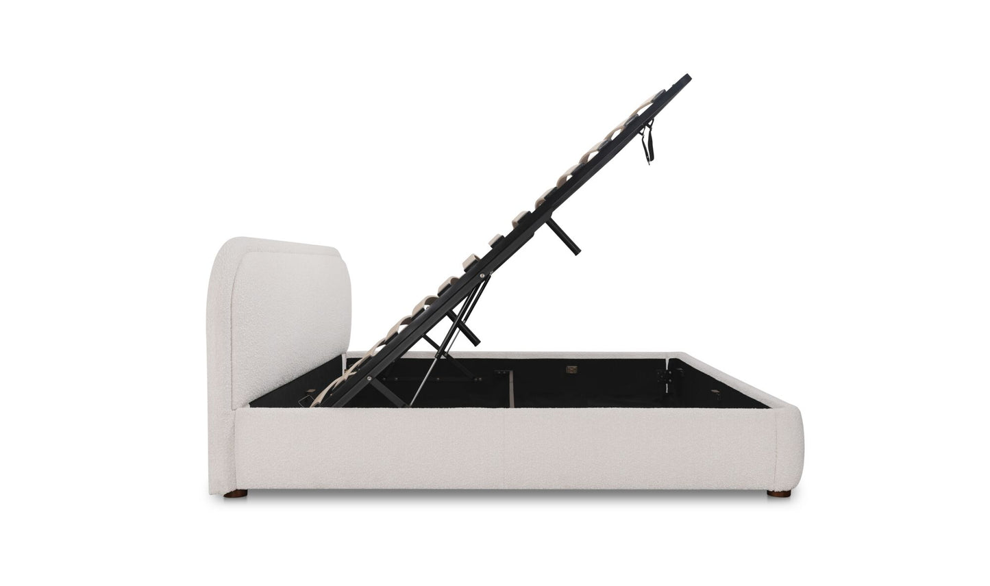 Colin Queen Storage Bed Oatmeal.