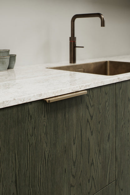 Matte Bronze "Comet" Edge Drawer Tab Pulls