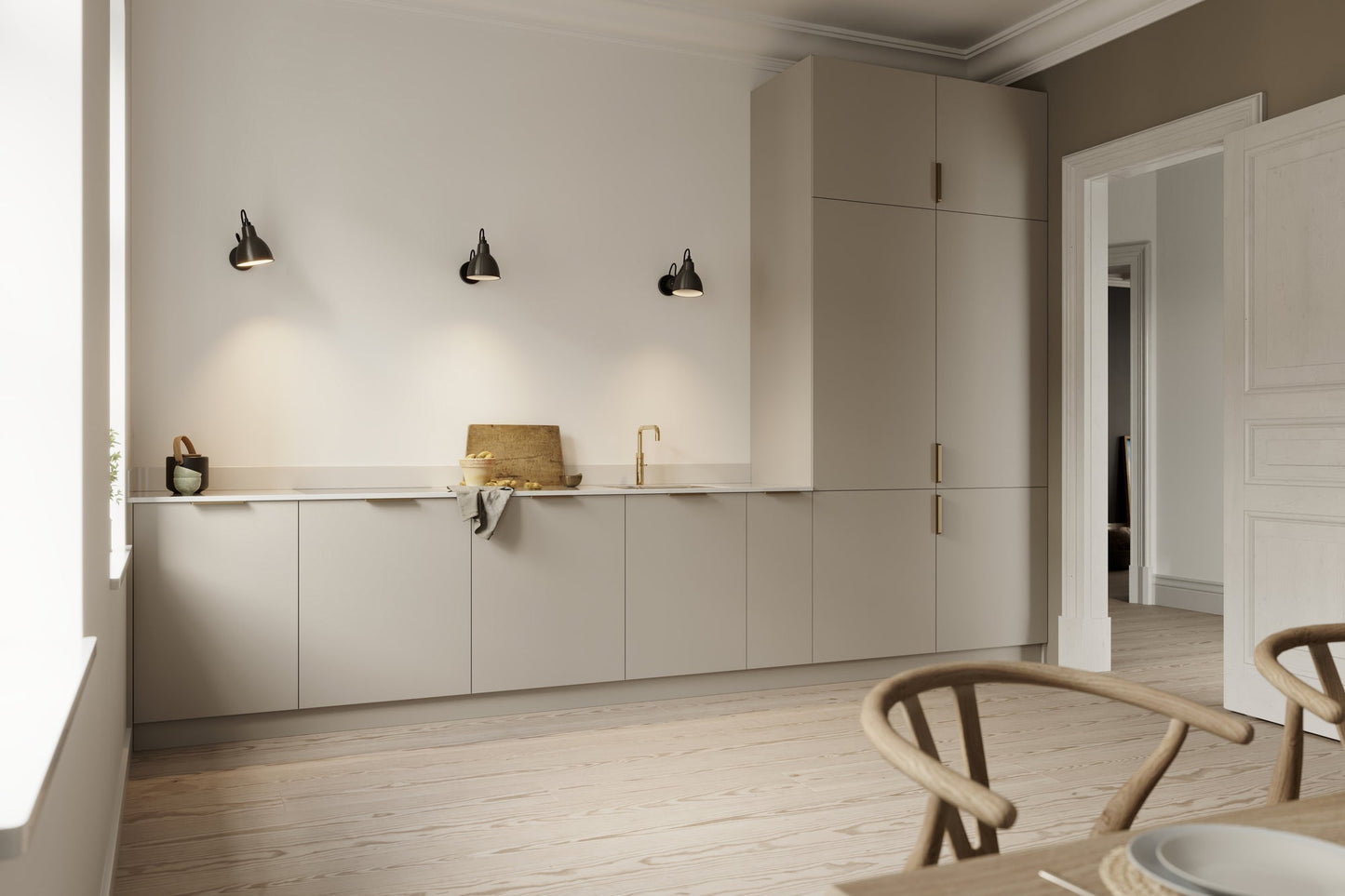 Matte Bronze "Comet" Edge Drawer Tab Pulls