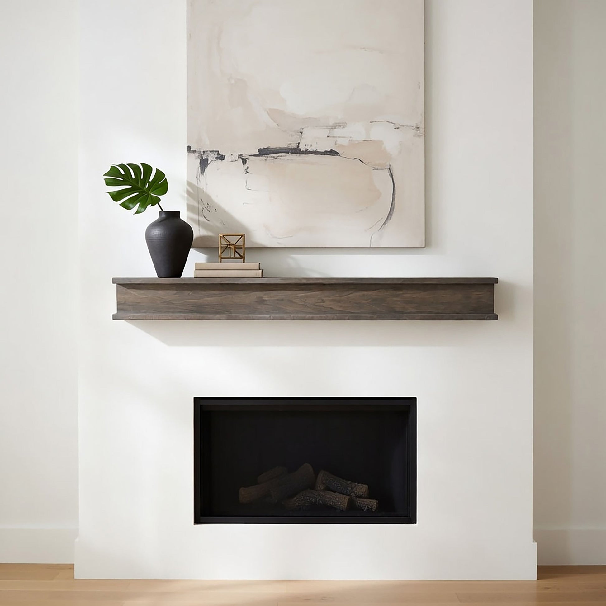Cottage Fireplace Mantel Shelf – Real Wood.