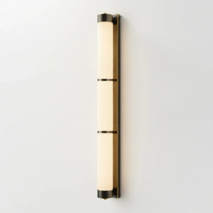 Cylindra Alabaster Brass Wall Light