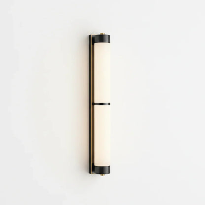 Cylindra Alabaster Brass Wall Light