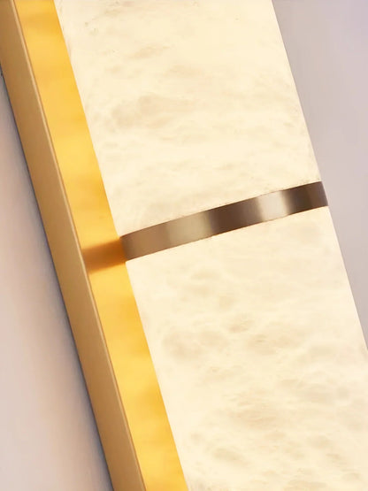Cylindra Alabaster Brass Wall Light