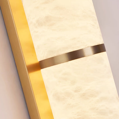 Cylindra Alabaster Brass Wall Light