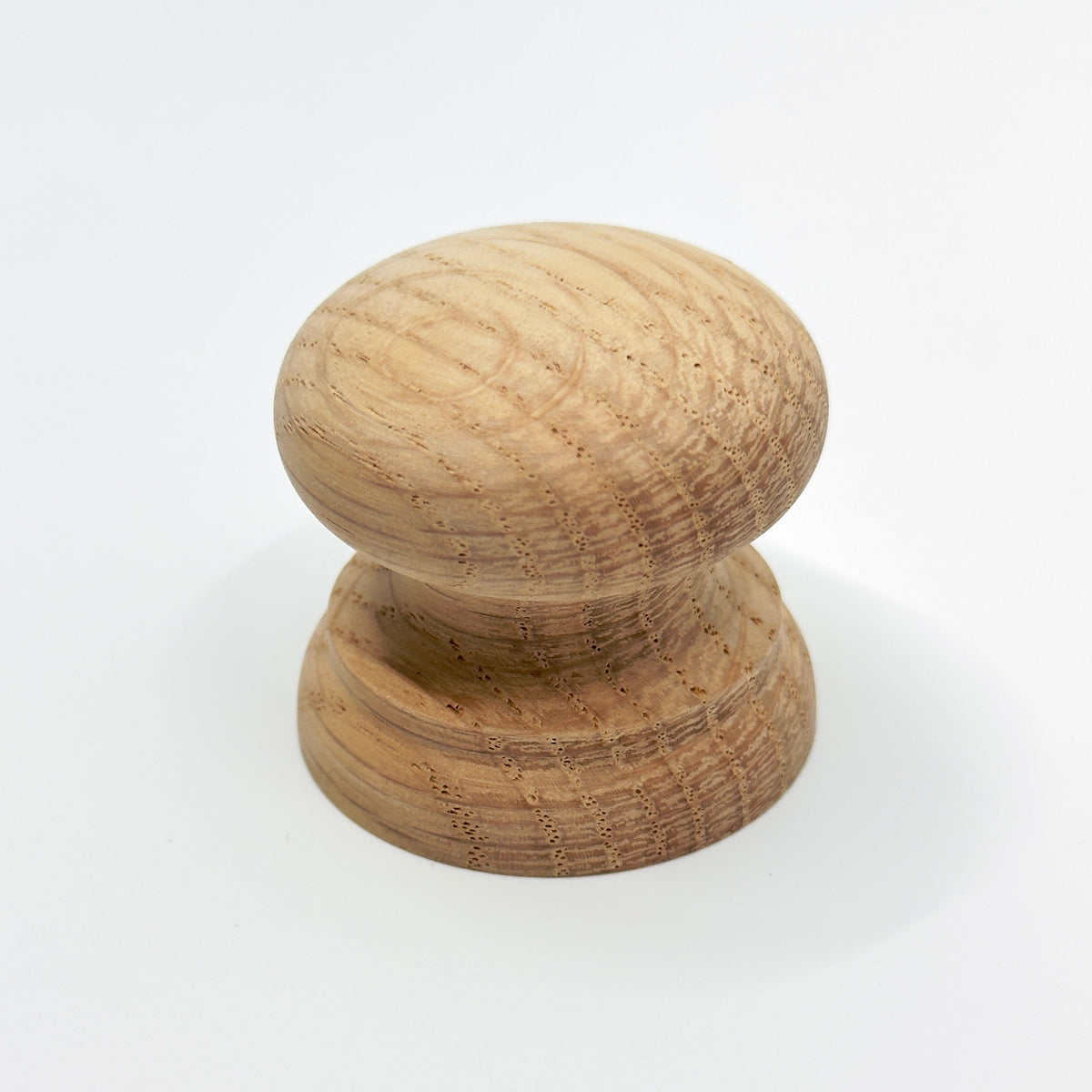 Round Oak Cabinet Knob "Pinecrest" Wood Knob.