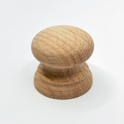 Round Oak Cabinet Knob "Pinecrest" Wood Knob.