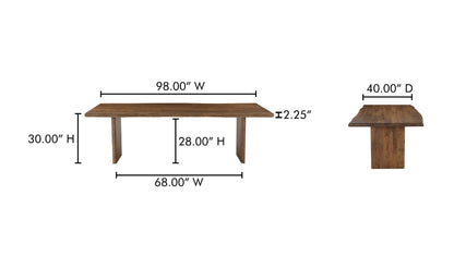 Lila Dining Table Large Brown