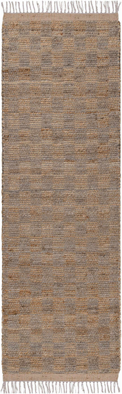Lonut Checkered Jute Area Rug - Clearance.
