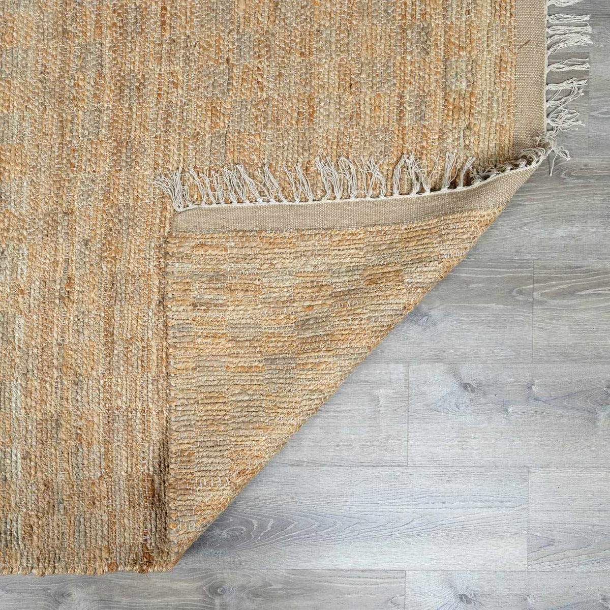 Lonut Checkered Jute Area Rug - Clearance.
