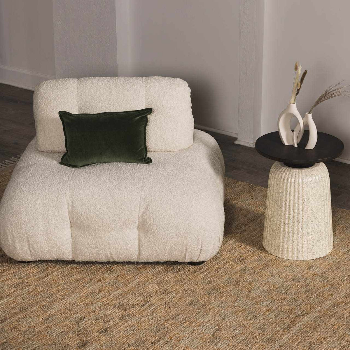 Lonut Checkered Jute Area Rug - Clearance.
