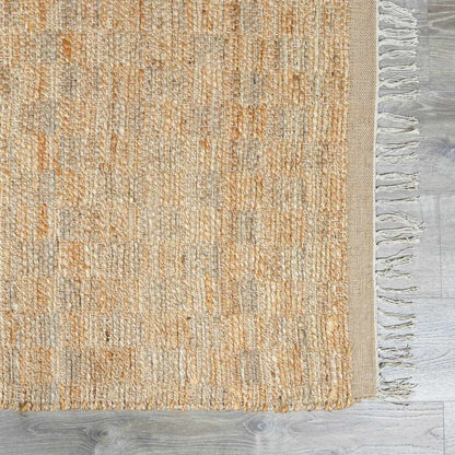 Lonut Checkered Jute Area Rug - Clearance.