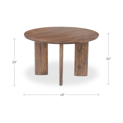 Lia Round Dining Table Dark Brown product image 8