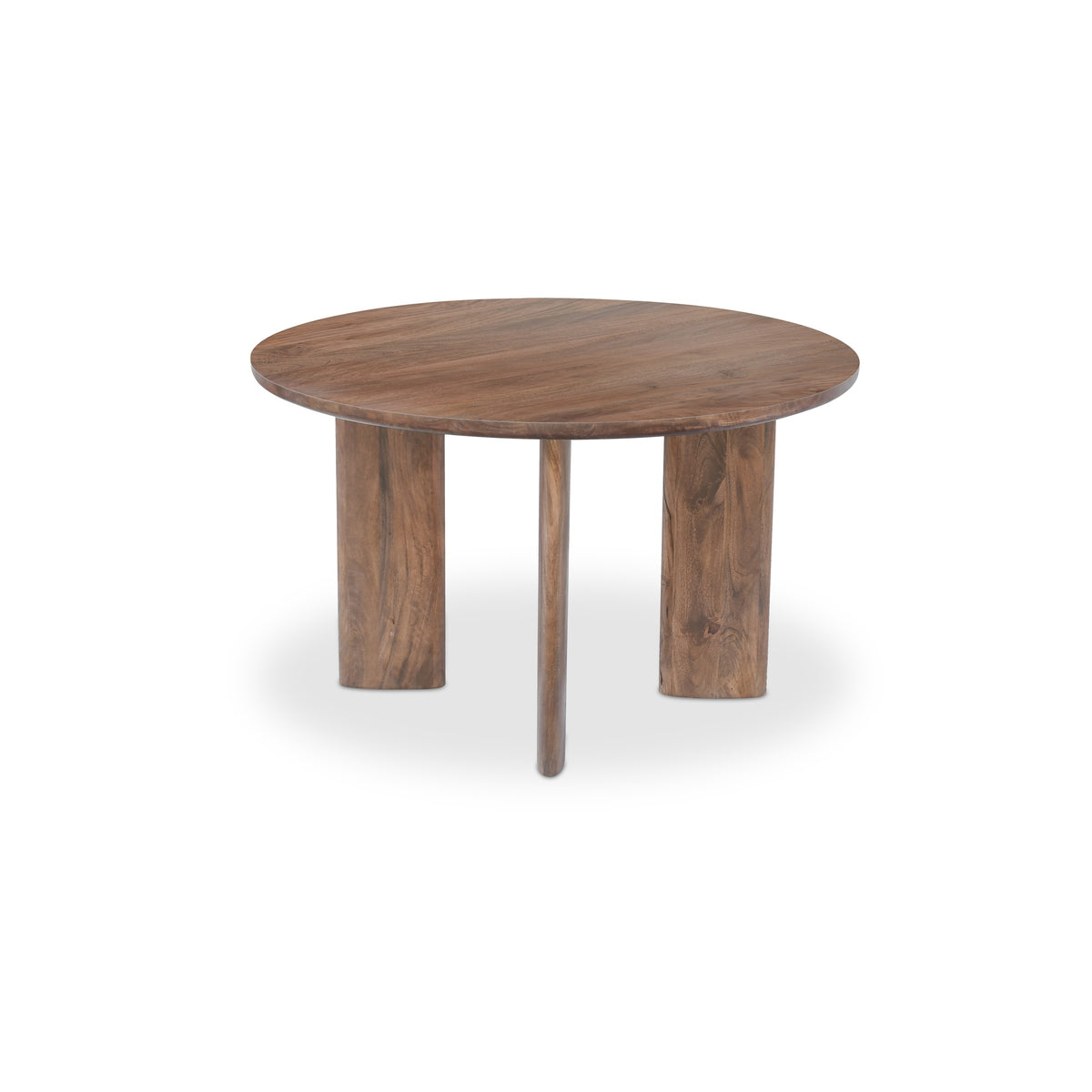Lia Round Dining Table Dark Brown on white background