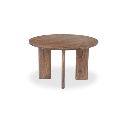 Lia Round Dining Table Dark Brown on white background