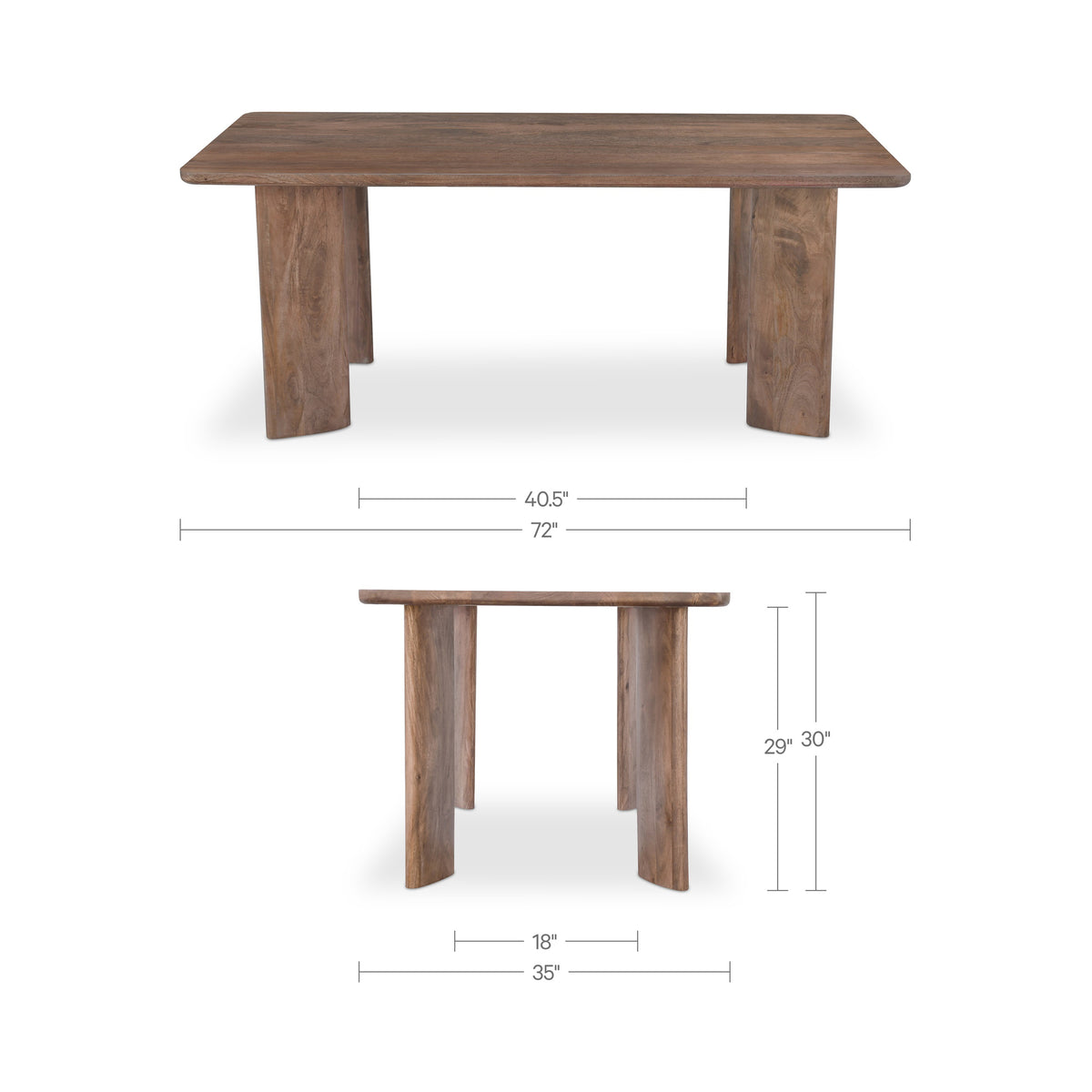Lia Rectangular Dining Table Dark Brown product image 9