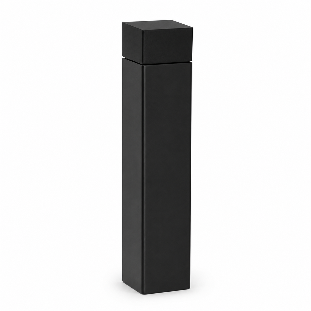 3" 1/8” Wall-Mount Square Door Stop – Solid Brass, Residential Grade, Flat Black (US19).