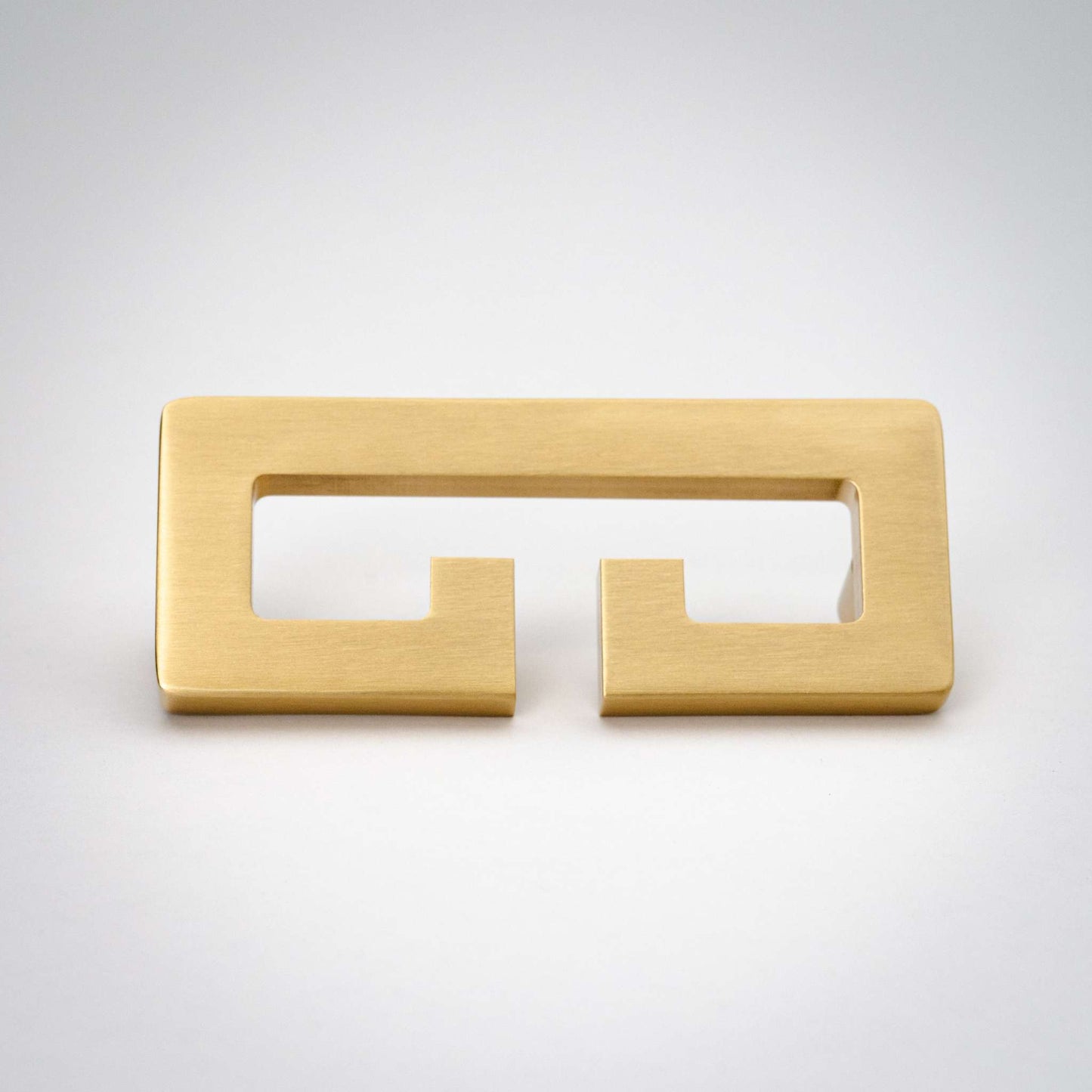 Chloe, Solid Brass Greek Key Pull.