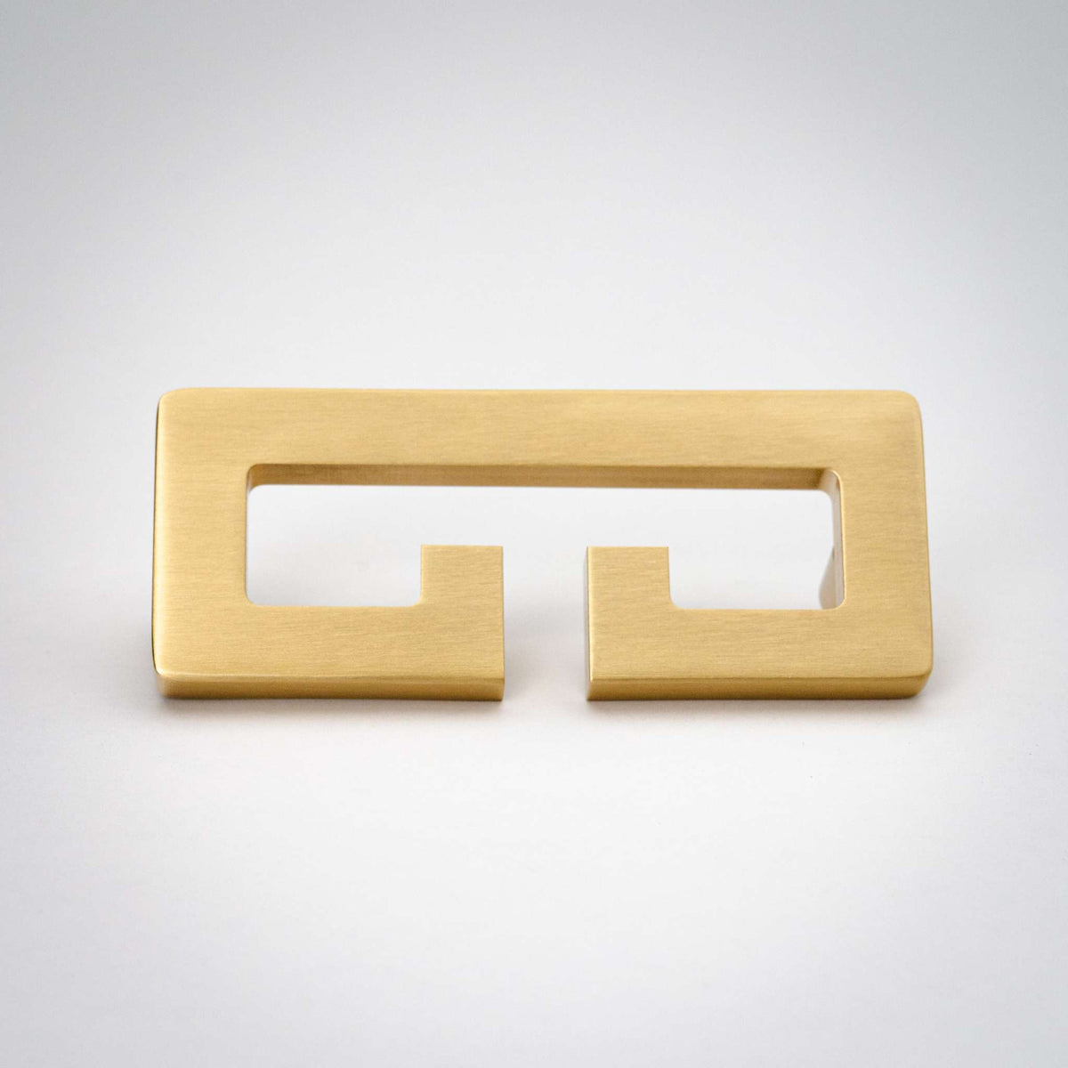 Chloe, Solid Brass Greek Key Pull.