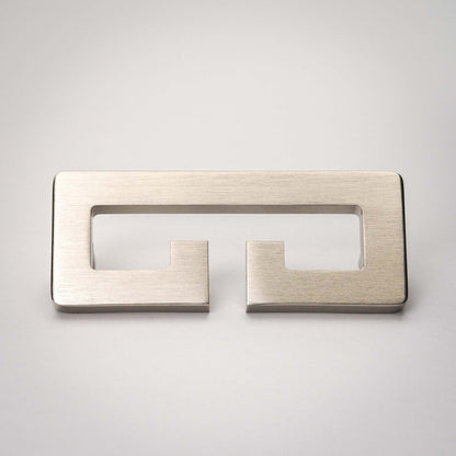 Chloe, Solid Brass Greek Key Pull.