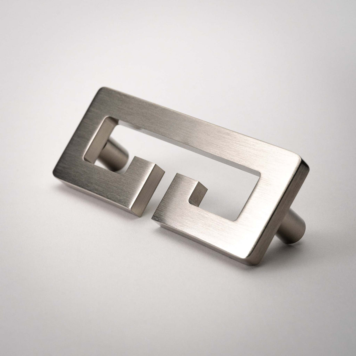 Chloe, Solid Brass Greek Key Pull.