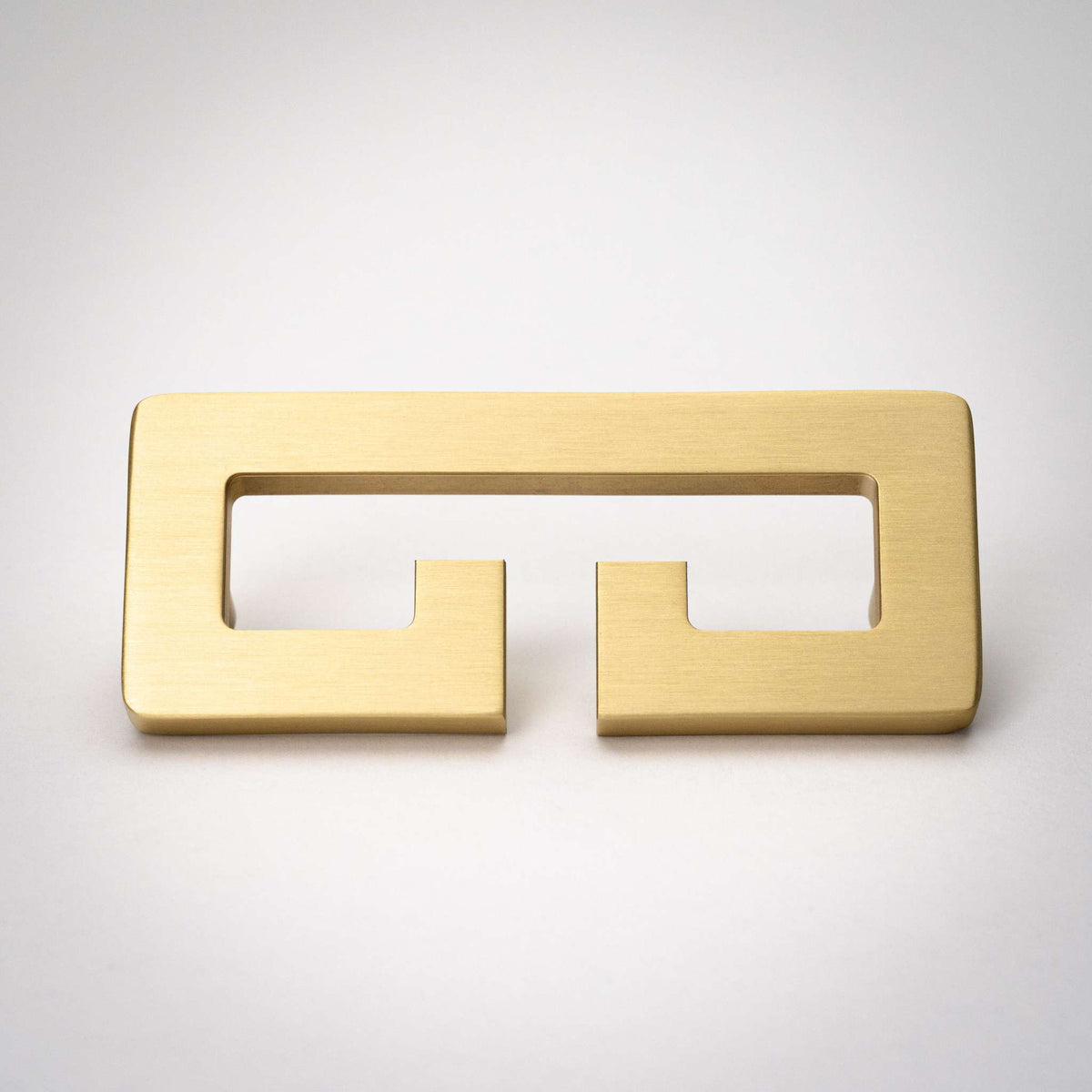 Chloe, Solid Brass Greek Key Pull.
