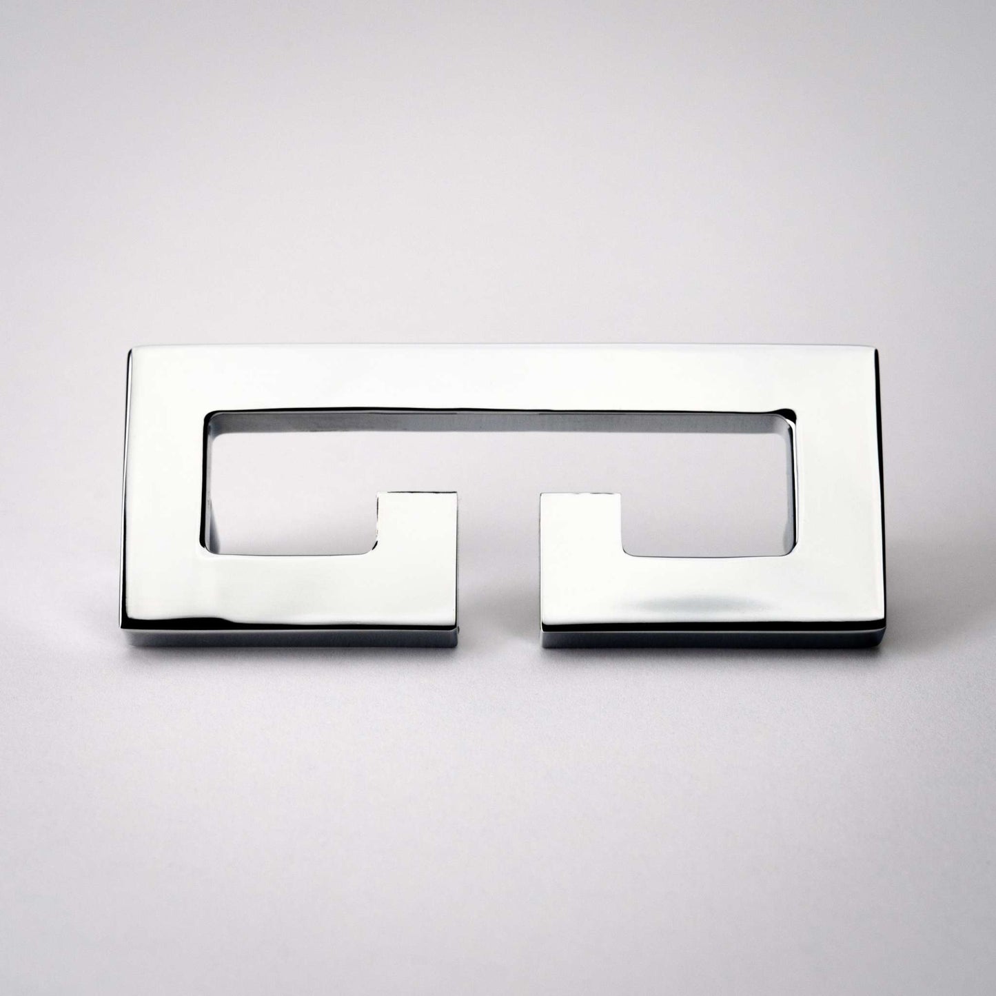 Chloe, Solid Brass Greek Key Pull.
