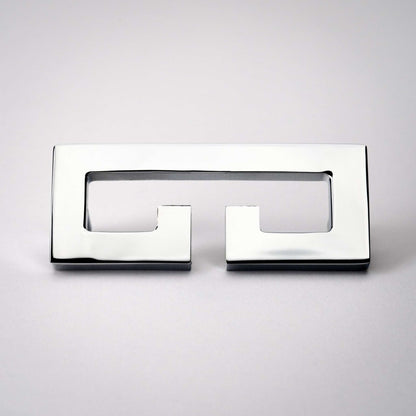 Chloe, Solid Brass Greek Key Pull.