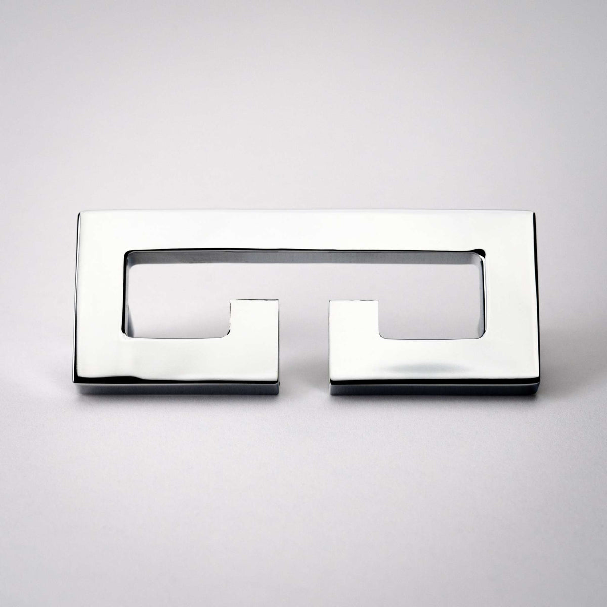 Chloe, Solid Brass Greek Key Pull.