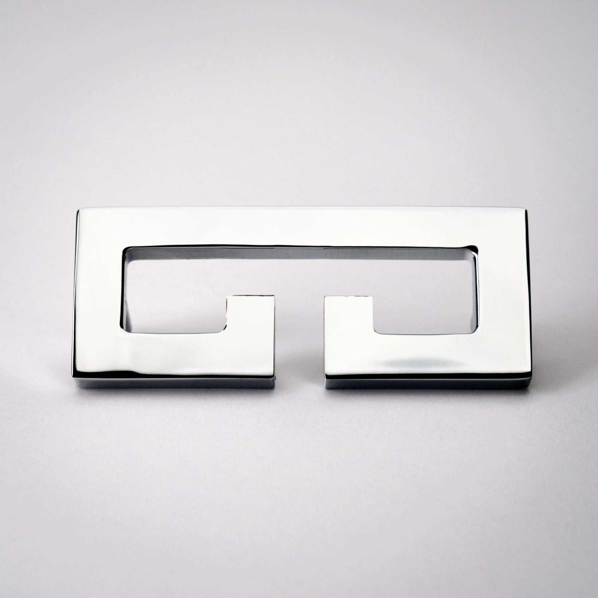 Chloe, Solid Brass Greek Key Pull.
