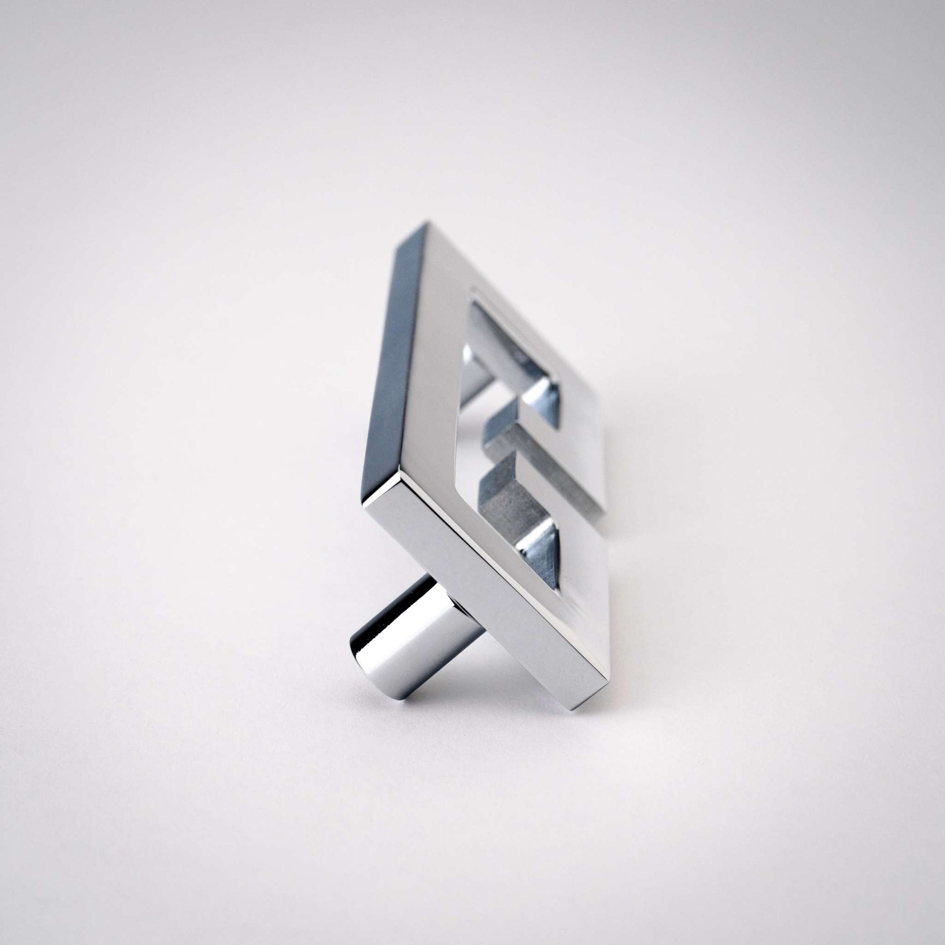 Chloe, Solid Brass Greek Key Pull.