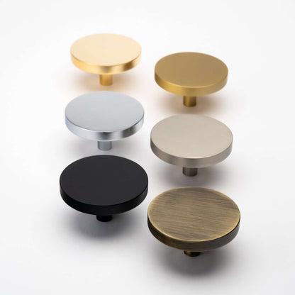 Rondelle, Solid Brass Cabinet Knobs.